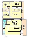 神戸市須磨区禅昌寺町１丁目 2階建 築49年のイメージ