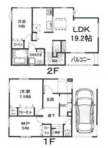 間取りを拡大表示