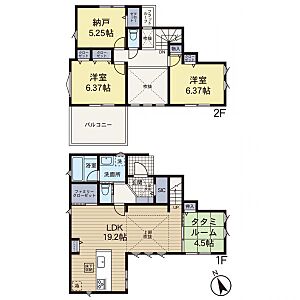 間取り:2号棟間取り図 間取り:2号棟間取り図