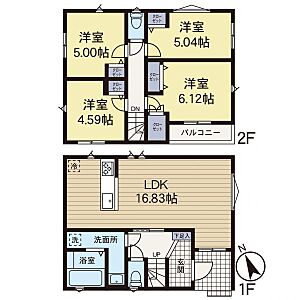 間取り:4号棟間取り図 間取り:4号棟間取り図