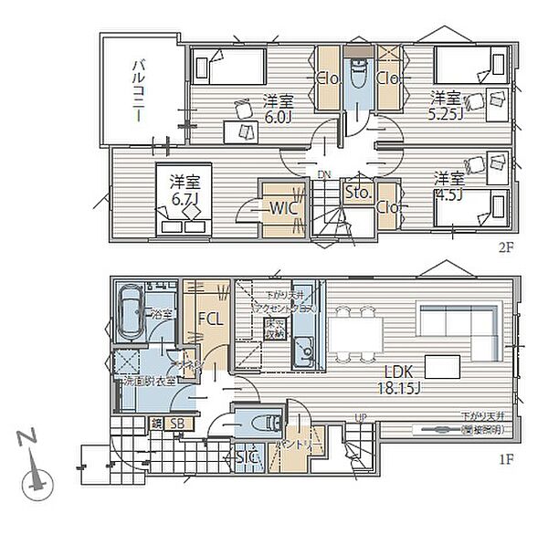 間取りを拡大表示