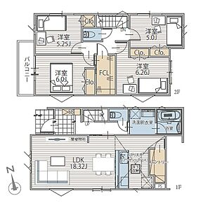 間取り:21号棟 間取り図 間取り:21号棟 間取り図