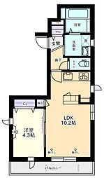 間取図画像 1LDK