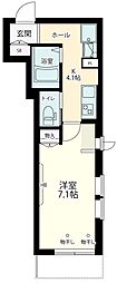 BHG 1Kの間取図画像