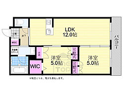 オリビア 2階2LDKの間取り