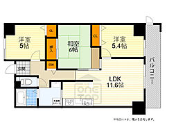 グランベール桃山台 3LDKの間取図画像