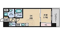 ライブガーデン江坂2 1LDKの間取図画像