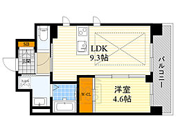 第26関根マンション 1LDKの間取図画像