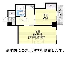 さんふぁいぶ五月が丘 2Kの間取図画像