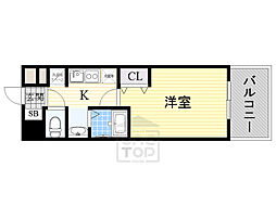 パークフラッツ緑地公園 1Kの間取図画像