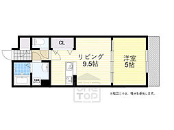 BizSTAY石橋駅前 1LDKの間取図画像