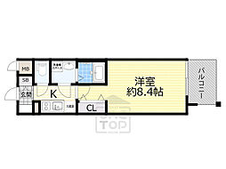ファーストフィオーレ吹田ブランシェ 1Kの間取図画像