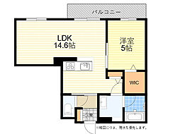シャーメゾン豊中末広 1LDKの間取図画像