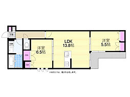 Stone Village 2LDKの間取図画像
