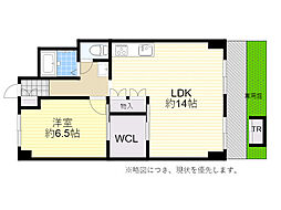 グリーンコーポ江坂 1LDKの間取図画像