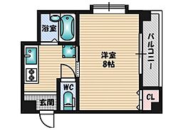 アンフィニ 1Kの間取図画像
