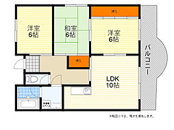 ハイツジョイフル 3LDKの間取図画像