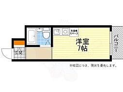 シティパレス緑地公園 ワンルームの間取図画像