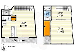 STEPINHOUSE 2LDKの間取図画像