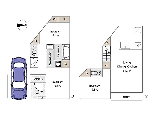 A号棟参考プラン（建物込5380万円、土地面積79.70m2、建物面積82.06m2）期間限定！建物フリープランにつき、お客様のご要望をお聞かせください！