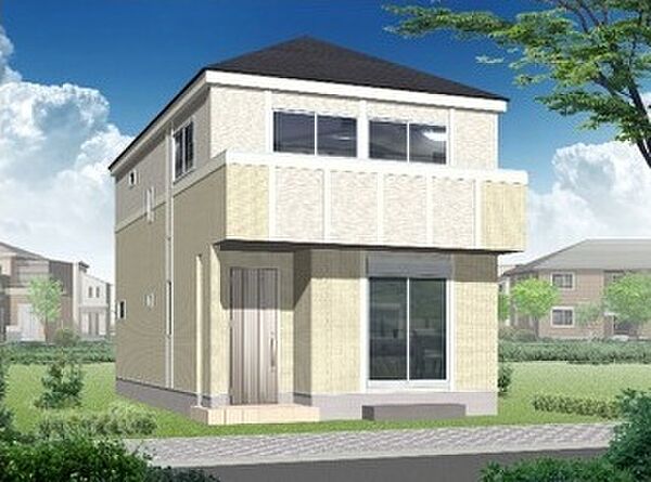 『２号棟完成イメージパース』住環境が整った暮らしやすい立地に、上質感に満ちた外観、機能性・デザイン性に富んだ設備・仕様。理想のすまいをご提案させていただきます。