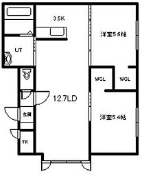 間取図画像 2LDK