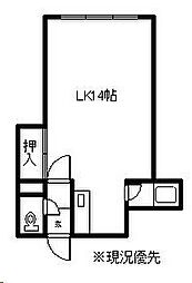パレス・C ワンルームの間取図画像