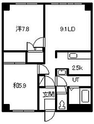 プラネックス・ヴィラ・A 2LDKの間取図画像