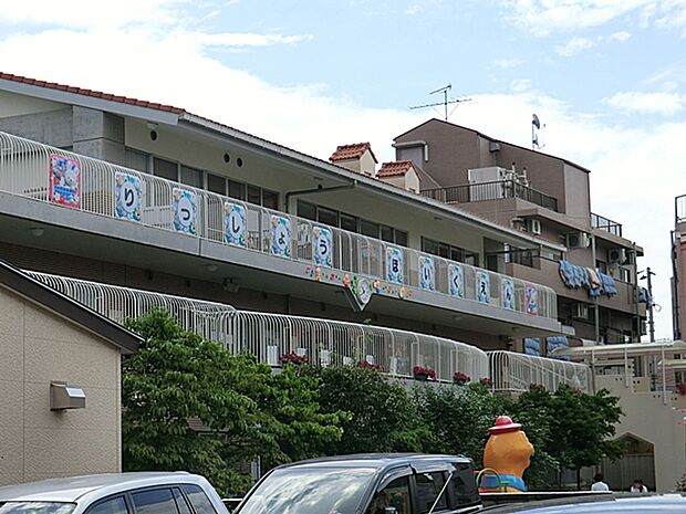 【立正保育園】620m 駅に近くて便利な保育園です。日蓮宗系のため、礼儀作法もしっかりと教えてもらえます。