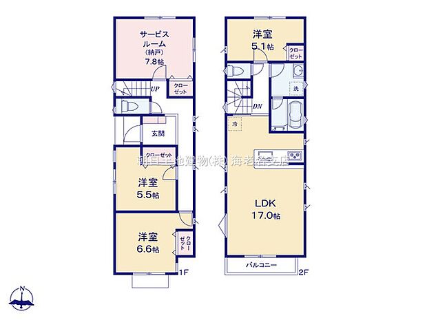 【間取り図:3SLDK】床暖房や便利な各居室収納など設計士拘りの間取りになっております。
