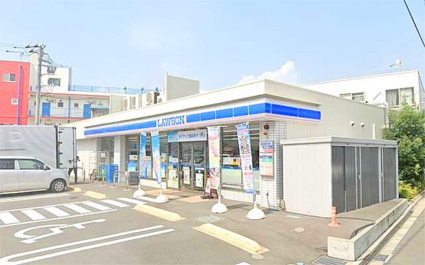 【ローソン 座間相武台一丁目店】410m 駐車場が広いのが特徴です。親切な方が多いです。