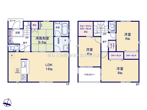 【間取り図:4LDK】約2帖の大型WICや廊下収納にインナーバルコニーなど拘りの間取りになっております。