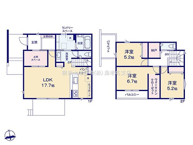 【間取り図：3SLDK＋納戸＋スキップフロア＋WIC＋ランドリースペース＋ウッドデッキ】考え抜かれた間取りを是非とも実際にご確認ください！