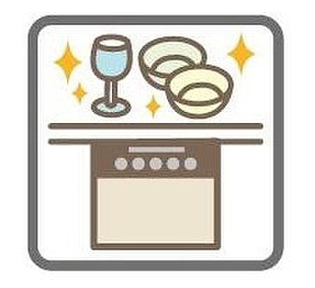 【ビルトイン食洗機】洗浄から乾燥までボタン一つで完結する食洗機付き。大変な洗い物がぐっと短く済みます!