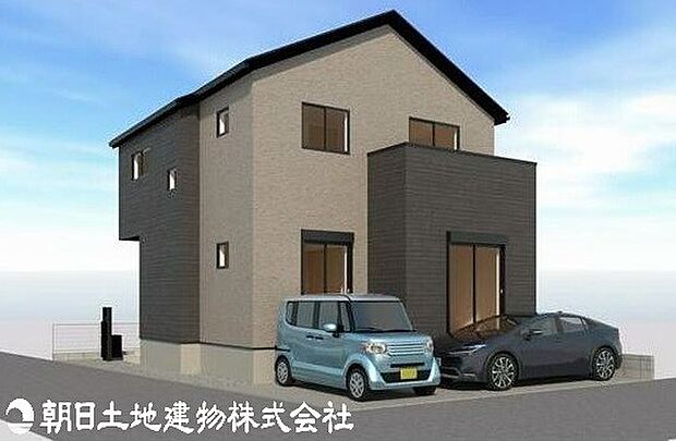 【完成予想パース:外観】※予告なく変更になる可能性がございます。また、現況と相違する場合は現況優先とします。