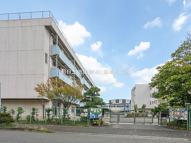 【海老名市立海西中学校】600ｍ　部活動が盛んです。駅から近く地域の人との交流も多いです。