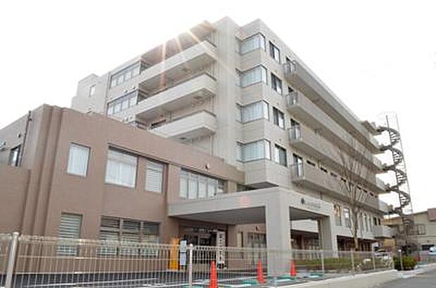 桜ヶ丘中央病院】450ｍ　桜ヶ丘駅から徒歩3分ほどの場所にある病院です。大きな病院で施設内はとても綺麗です。