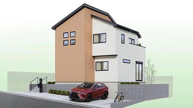 【完成予想図(外観)】