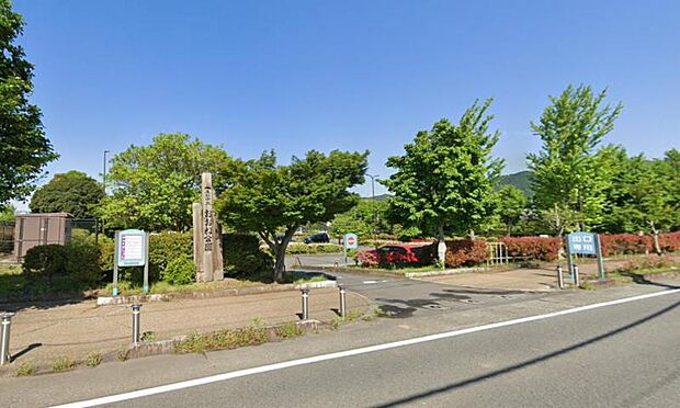 【おおね公園】456m じゃぶじゃぶ池、サッカーコート、温水プール、遊具にはブランコや滑り台、ランニングコース、スケボーコーナーやバスケットゴールもある綺麗な公園です。