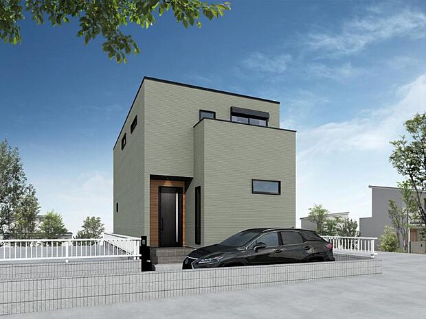 【完成予想図（外観）】※近隣モデルハウスにて仕様のご説明させていただきます。