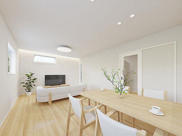 【LDK完成予想図】※近隣モデルハウスにて仕様のご説明させていただきます。