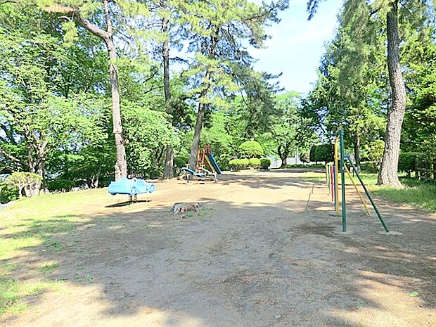 【座間公園】1219m 座間神社の隣にある高台の眺めの良い公園です。