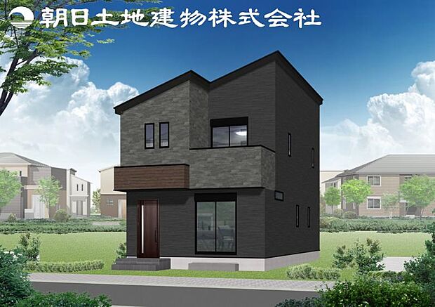 【完成予想図(外観)】※近隣モデルハウスにて仕様のご説明させていただきます。