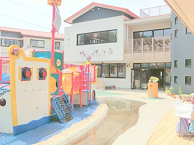 【中央マドカ幼稚園】491m こどもたちはのびのびしていますが、 お勉強面もしっかり指導してくださいます。