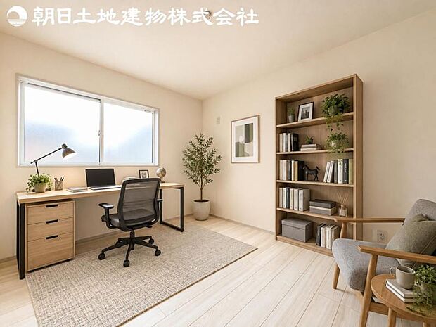 【書斎】道行く人の視線を気にせず暮らせる安心感。