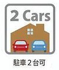 【カースペース2台可能】広々カースペースがございますので、車種によりますがお車スペースプラス自転車置き場にも活用できます。