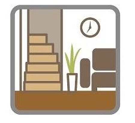 【リビングイン階段】ご家族が集まるリビングに階段を配置することで、開放感が得られるなどさまざまなメリットにつながります。