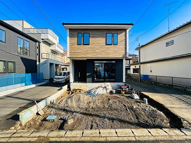 【現地外観】室内は完成済みですので、いつでもご内見可能です!!