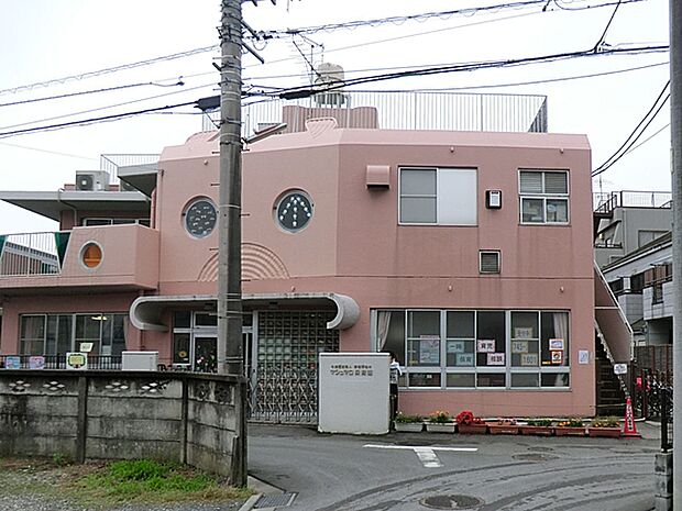 【マシュマロ保育園】270m 周囲を住宅に囲まれたこじんまりとした保育園です。