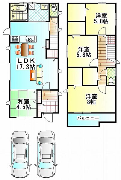 2号地基本プラン　建物価格1623万円